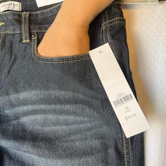 Coldwater Creek Women Skinny Jeans size 16 Black Mid Rise Stretch Boot Cut NWT - Picture 7 of 11